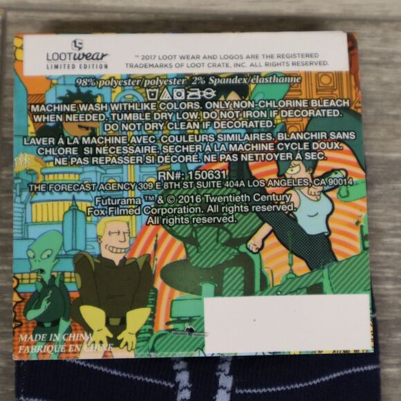 Loot Crate Wear X5 Pairs Animated TV Mix and Match Adult Non-Slip Socks - Picture 5 of 12